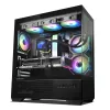 PC-kotelo CHRONIX V2 Mid Tower ARGB-tuuletin x3 musta