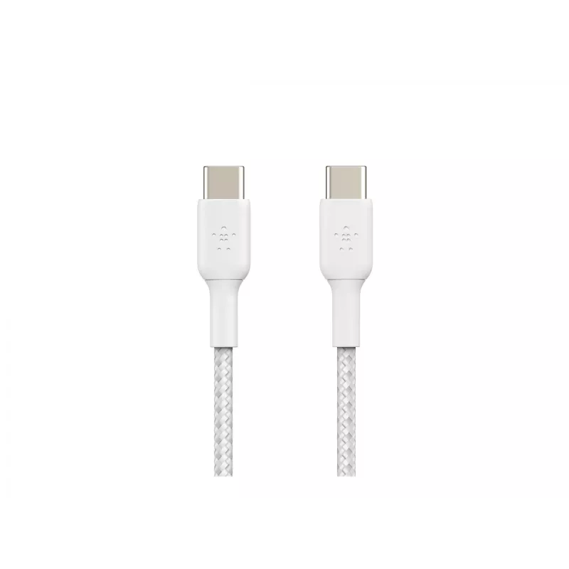 Belkin BOOST CHARGE - USB-kaapeli - 24-pin USB-C (M) – 24-pin USB-C (M) - USB 2.0 - 2 m - valkoinen