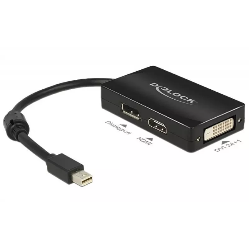 Kaapeli DeLOCK 0,16 m DisplayPort HDMI DVI Mini DisplayPort