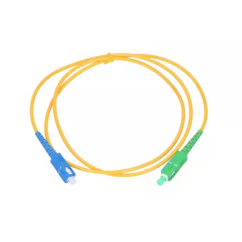 Extralink patch-kaapeli SC/APC-SC/UPC yksimuotokuitu simplex G652D 3mm 0.5m