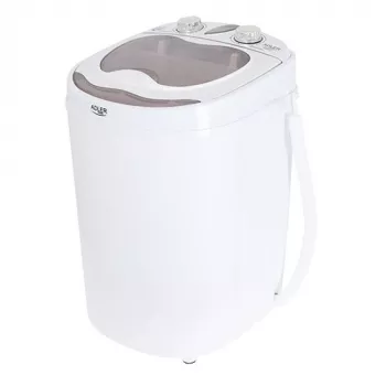 Päältä täytettävä pesukone Adler AD 8055, kannettava, 3 kg tilavuus, kerma, kiertosäädin, 150 W