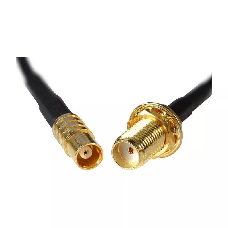 Koaksiaalikaapeli DeLOCK 88577 0,2 m SMA MCX musta