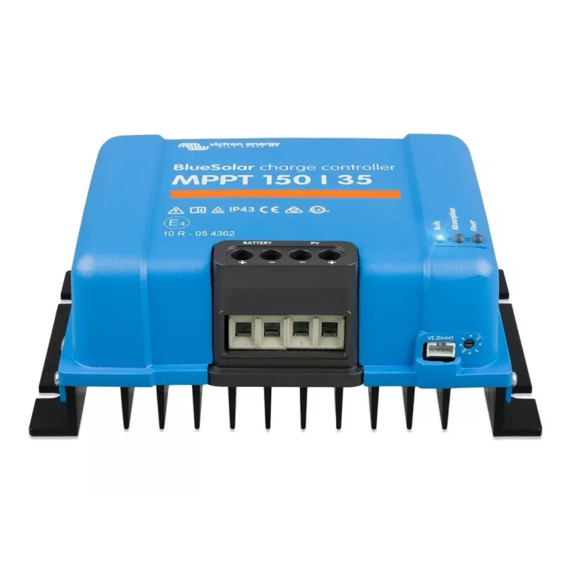 MPPT aurinkolataussäädin BlueSolar 150/35 — 150 V PV-tulo, 35 A latausvirta