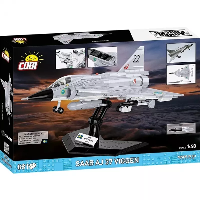 Cobi Blocks Saab AJ 37 Viggen 881 kpl rakennussarja