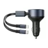 Vention FFOB0 30W autolaturi USB-C–Lightning-kaapelilla, 30 W teho iPhone-lataukseen