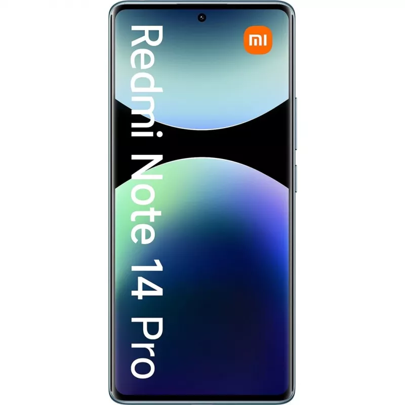 Xiaomi Redmi Note 14 Pro 4G älypuhelin 8 GB RAM 256 GB, 6,67" AMOLED, 200 MP, 5500 mAh, hybridi Dual SIM, Android 14, valtameren sininen