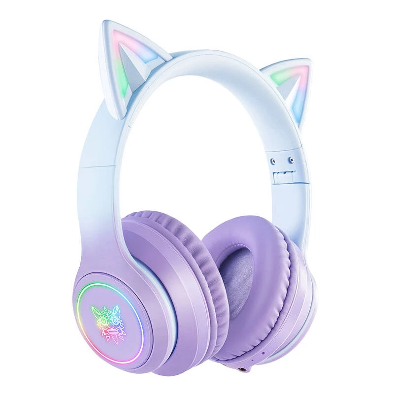 Kuulokemikrofoni Onikuma B90 pelikuulokemikrofoni sininen/violetti