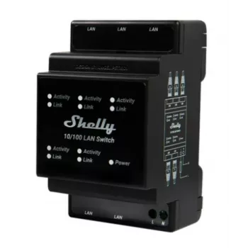 Älykytkin Shelly LAN-kytkin musta AC 110-240V 1W