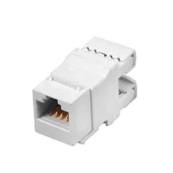 Q-LANTEC MKN-U6-1 kaapeliliitin RJ45 UTP luokka 6 suojaamaton valkoinen