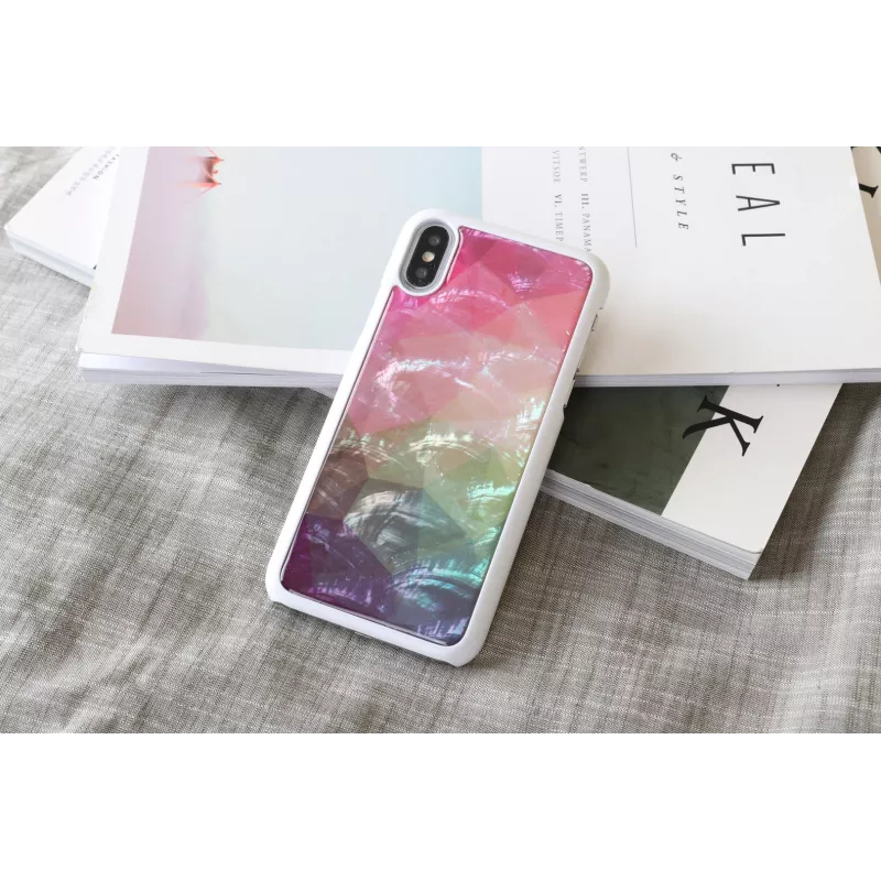 iKins Water Flower suojakuori iPhone XS/X, valkoinen, K1690H