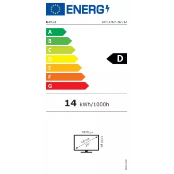 Dahua Technology LM24-B201A tietokonenäyttö 60,5 cm (23,8 tuumaa) 1920 x 1080 pikseliä Full HD LED musta