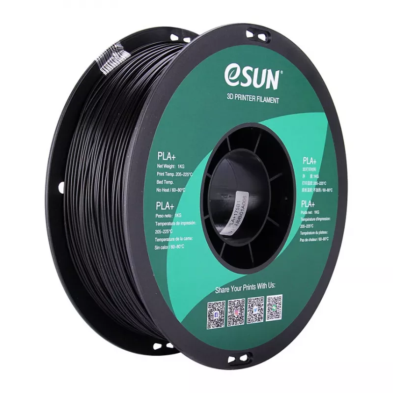 PLA+ 1,75 mm musta 1 kg