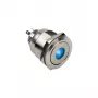 DimasTech ilkivaltasuojattu kytkin/painike 25 mm Silverline Dot RGB PD212