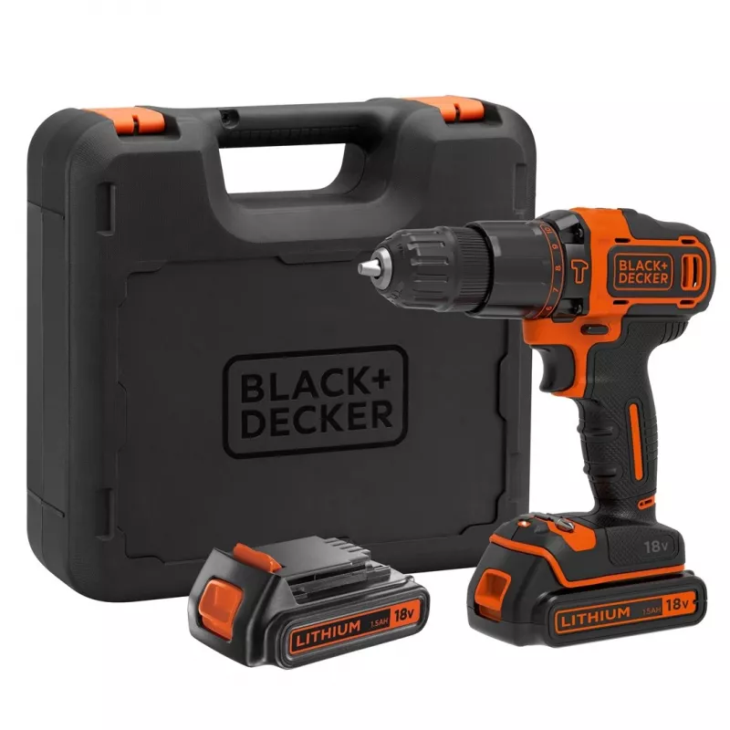 Black & Decker BDCHD18KB-QW porakone avaimeton musta, oranssi