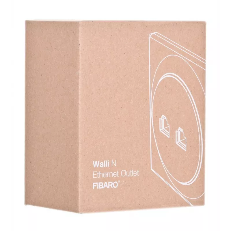 Fibaro Walli N pistorasia 2 x RJ-45 valkoinen