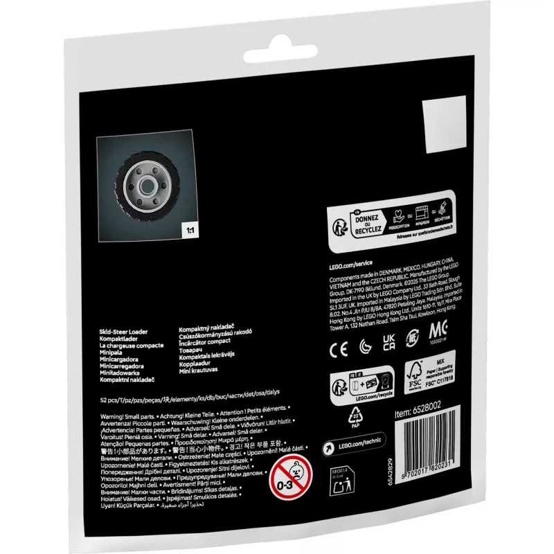LEGO Technic -rakennussarja pienkuormaaja 30710 liikkuvin varsin ja teloin
