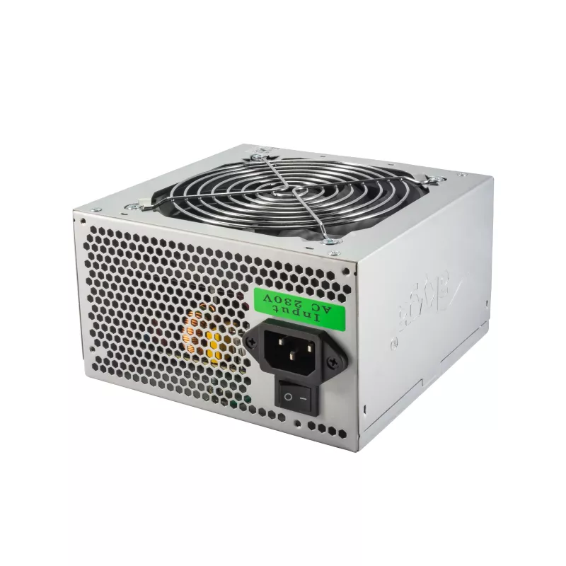 Akyga Basic AK-B1-600 ATX-virtalähde 600 W, 120 mm:n tuuletin, passiivinen PFC, harmaa