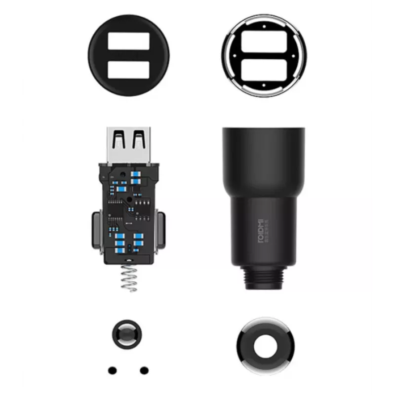 Roidmi 3S autolaturi FM-lähettimellä, Bluetooth, musta