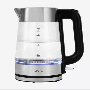 Lovio 1,7L 2200W sähköinen vedenkeitin lasi