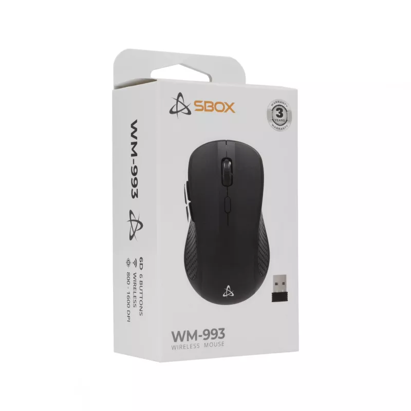 SBOX WM-993 langaton hiiri USB Type-A