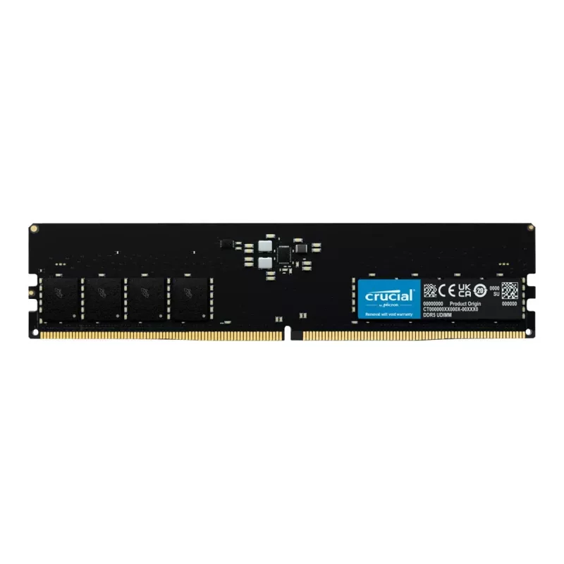 Crucial CT16G56C46U5 U-DIMM, 16GB, DDR5, 5600 Mhz, CL46, musta