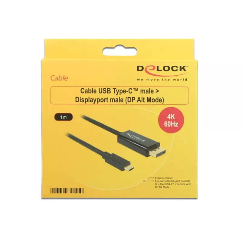 Videokaapelisovitin USB Type-C DisplayPort DeLOCK 85255