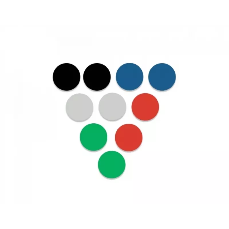 NOBO magneetit, 20 mm, 8 kpl, sininen