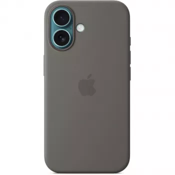 Kuori Apple iPhone 16 silikonikuori MagSafe kivinharmaa