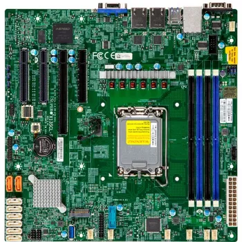 Super Micro SUPERMICRO X13SCL-F - emolevy - micro ATX - LGA1700-kanta - C262-piirisarja - 2 x Gigabit LAN - integroitu grafiikka (MBD-X13SCL-F-B)
