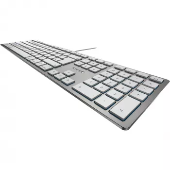 CHERRY KC 6000 ohut FOR MAC -näppäimistö Office USB QWERTZ saksa hopea