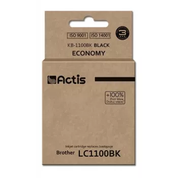 Actis KB-1100Bk muste (korvaa Brother LC1100BK/980BK; Standard; 28 ml; musta)