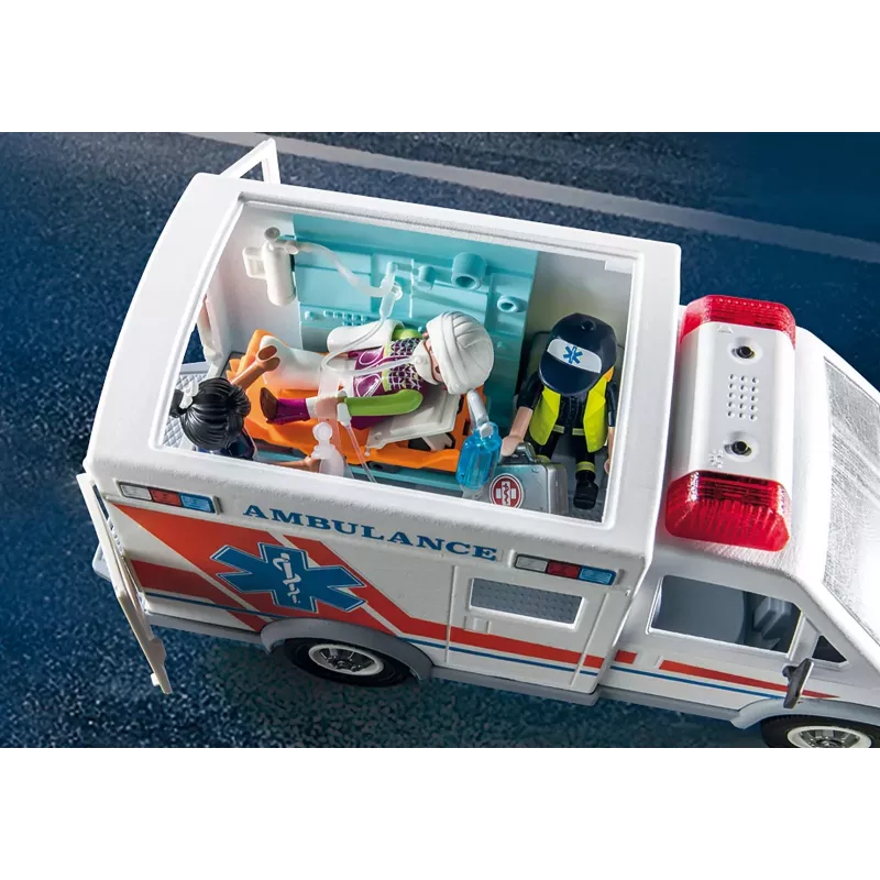 Lelupaloauto PLAYMOBIL 71232 — monivärinen, 4–10-vuotiaille, AAA-paristo