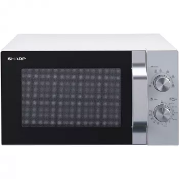 Sharp R204WA mikroaaltouuni hopea, valkoinen yksitoiminen mikroaaltouuni pöytämalli 20 l 800 W