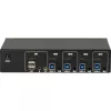 KVM-kytkin Inter-Tech IPC AS-41HUS 4 porttia USB