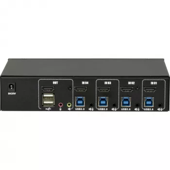 KVM-kytkin Inter-Tech IPC AS-41HUS 4 porttia USB