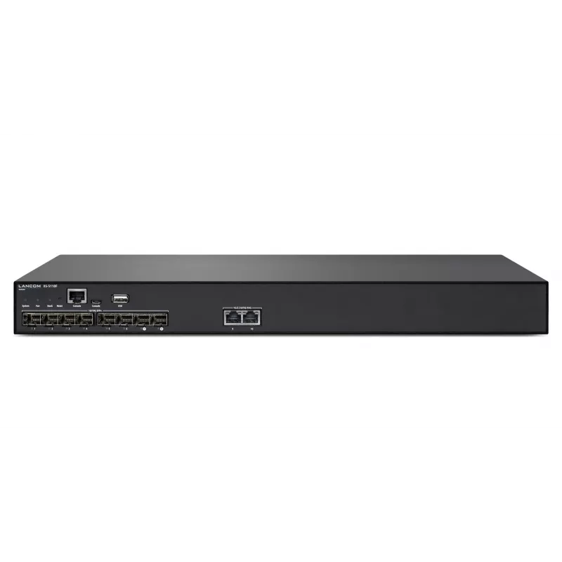LANCOM XS-5110F hallittava L2/L3 10G Ethernet (100/1000/10000) 1U musta