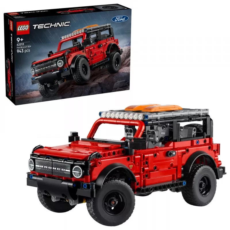 LEGO Technic rakennussarja Ford Bronco Off-Roader 4x4 malli 42213 — 943 osaa, ikä 9+