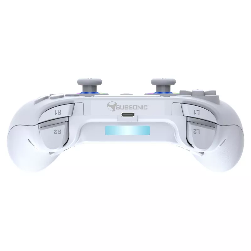 Subsonic PS5 Wireless LED -ohjain valkoinen D-pad Home Options Share