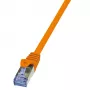 Verkkokaapeli LogiLink 2 m Cat.6A RJ-45 S/FTP oranssi