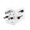 Yleismatka-adapteri GEMBIRD TPA-EU2A12-01-W 12W USB-virtalähde kansainvälisiin pistorasioihin