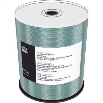CD-R MediaRange MR203 700 MB 52x Inkjet Printable 100 kpl