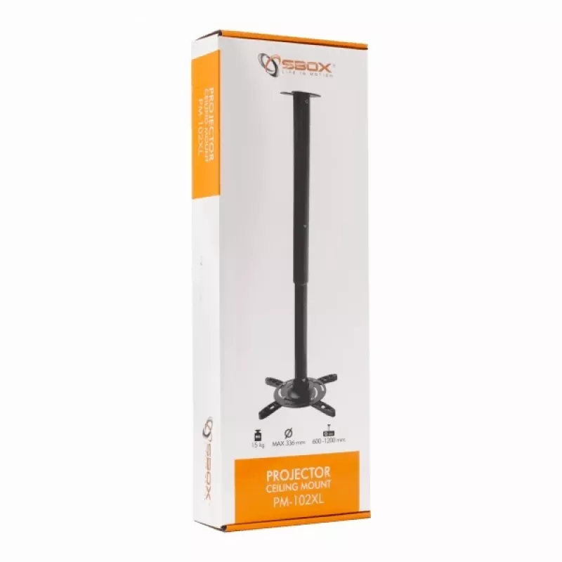 Sbox projektorin kattoteline max336mm 15kg PM-102XL