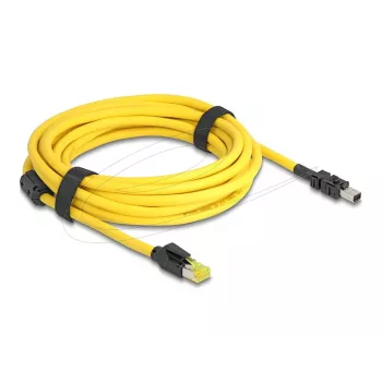 Verkkokaapeli DeLOCK 81253 musta keltainen 5 m Cat6