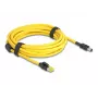 Verkkokaapeli DeLOCK 81253 musta keltainen 5 m Cat6