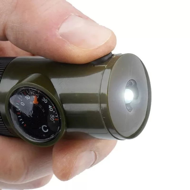 Mil-Tec SP.22073 selviytymispilli 6-in-1, oliivinvihreä