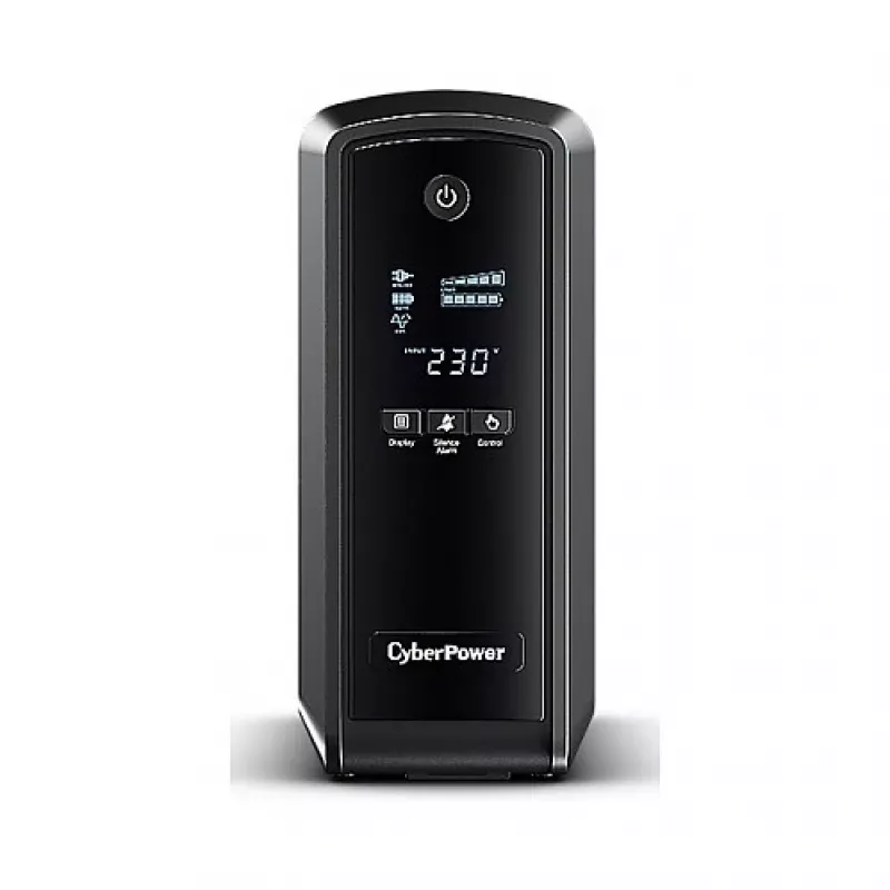 CyberPower CP900EIPFCLCD keskeytymätön virransyöttö (UPS) Line-Interactive 0,9 kVA 540 W 6 AC-lähtöä