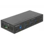 Delock 63309 ulkoinen teollisuus-USB-keskitin, 4 x USB 3.0 Type-A, 15 kV ESD-suojaus, metallikotelo, seinäasennettava