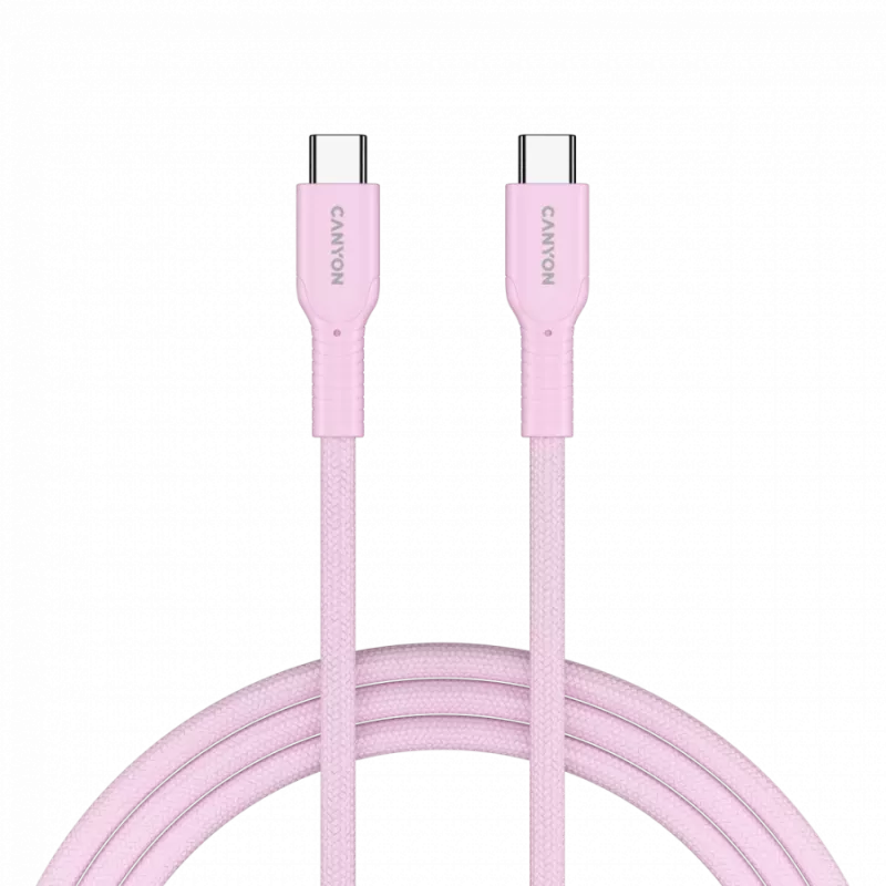 CANYON kaapeli OnWire 60CL C-C 60W COLOR punottu 1m pinkki