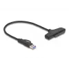 DeLOCK USB-SATA-muunnin 6 Gb/s USB Type-C Type-A 0,3 m