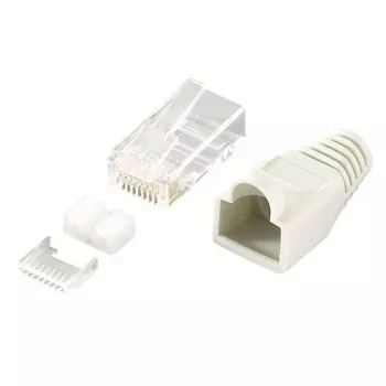 Jatkoliitin RJ45 LogiLink MP0021 harmaa läpinäkyvä